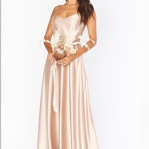 SHOWMEYOURMUMU Faith Maxi Dress - Champagne Satin